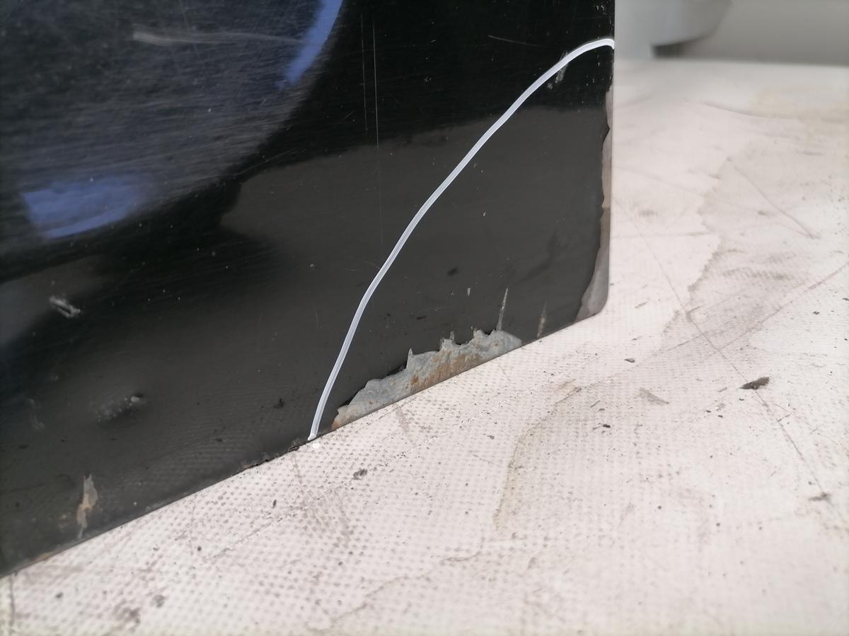 Citroen Berlingo 2 original Fl&uuml;gelt&uuml;r links EXY Onyxschwarz mit Scheibe Bj.2012